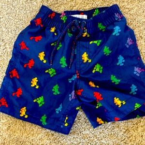 Gap x Disney boys 4T Mickey Mouse swim trunks
